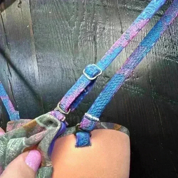 MAAJI One Piece Tie Scoop Back Pineapple Bird Swimsuit Women Small (Retail $178) - Picture 12 of 14